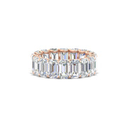 6 Carat Diamond Emerald Cut Eternity Band